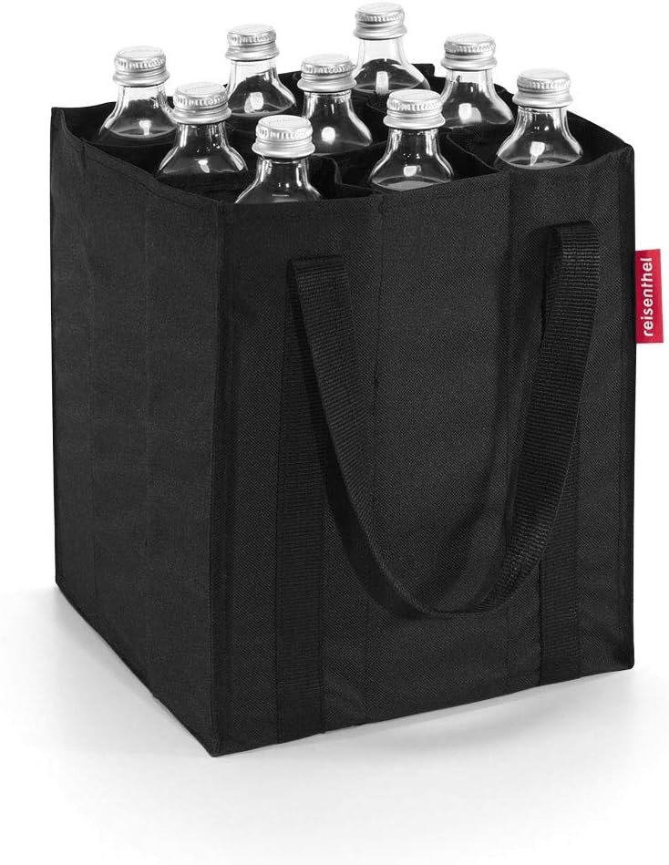 reisenthel Black Bottle Bag with Nine Compartments for 0.75-Litre Bottles - Image 1